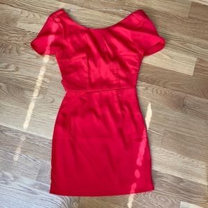 Tobi short-sleeved red dress
